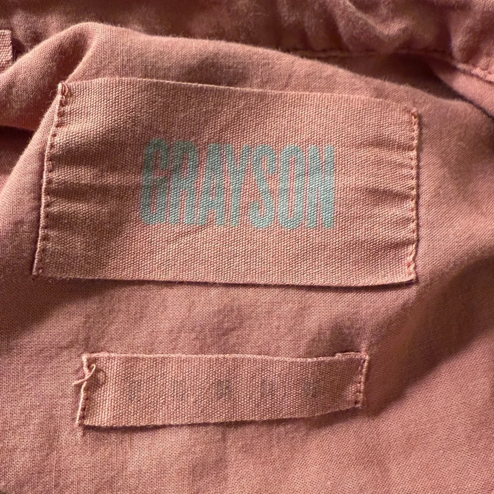 Frank & Eileen GRAYSON Changemaker Cotton Oversized Midi Dress Dusty Rose L - Picture 9 of 11